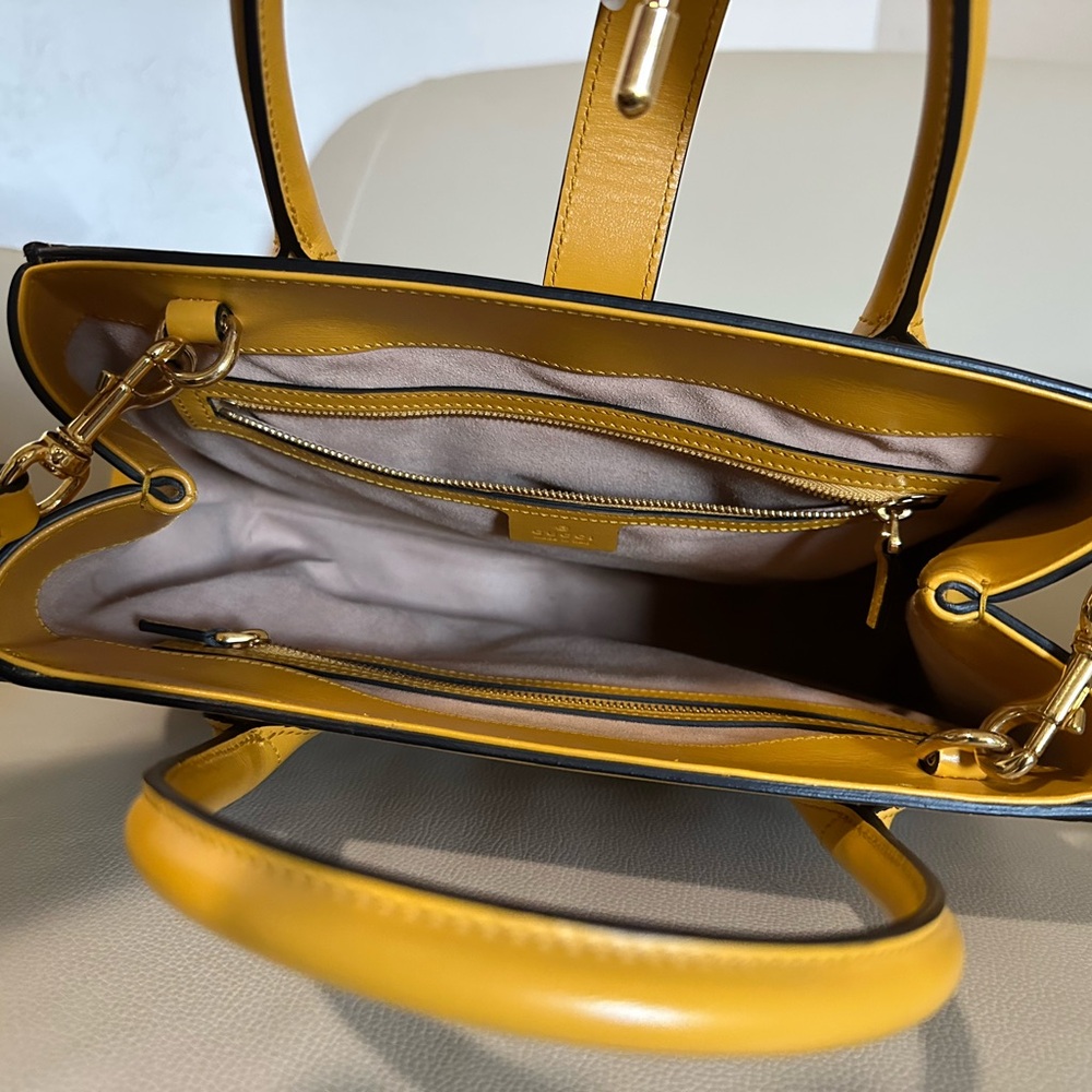 Gucci Yellow Satchel Bag with Structured Design - Picture 7 of 8